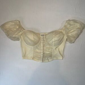 Privy - Tan Corset Style Shirt